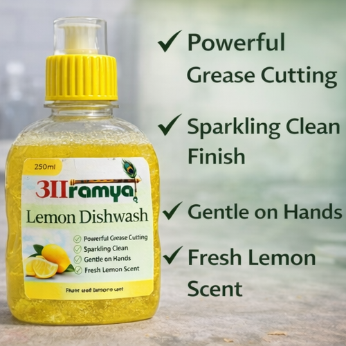 Lemon Dishwash – Powerful Cleaning with a Natural Touch
