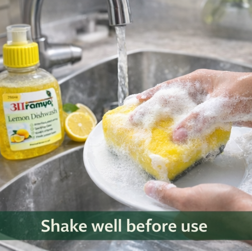 Lemon Dishwash – Powerful Cleaning with a Natural Touch